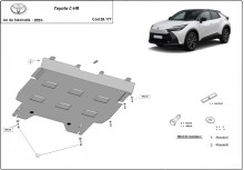 Acier plaque couvercle cache protection moteur Toyota C-HR (2023-2026)