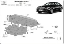 Acier plaque couvercle cache protection moteur Mercedes E-Classe W124 (2009-2016)
