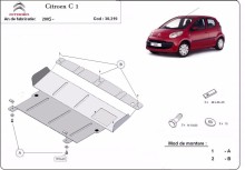 Acier plaque couvercle cache protection moteur Citroen C 1 (2005-2014)