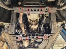 Acier plaque couvercle cache protection boîte de vitesses Isuzu D-Max (2019-2026)