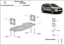 Acier plaque couvercle cache protection système Start-Go EGR  Dacia Lodgy (2012-2020)