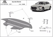 Acier plaque couvercle cache protection moteur Hyundai Elantra (2016-2020)