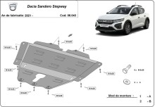 Stalowa Osłona pod silnik Dacia Sandero 3 Stepway (2021-2026)