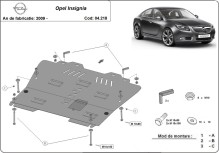 Acier plaque couvercle cache protection moteur Opel Meriva (2009-2017)