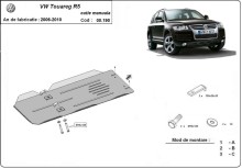 Acier plaque couvercle cache protection boîte de vitesses Volkswagen Touareg (2006-2010)