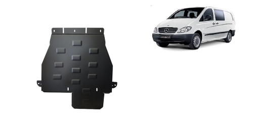 Stalowa Osłona skrzyni biegów Mercedes Vito W639 - 4x4 - automatyczna skrzynia biegów (2003-2014)