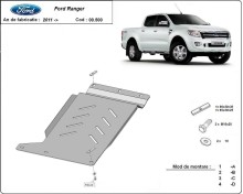 Acier plaque couvercle cache protection boîte de vitesses Ford Ranger (2011-2020)