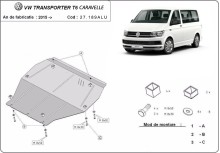 Aluminium plaque couvercle cache protection moteur Volkswagen Caravelle (2015-2018)