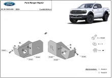 Aluminiowa osłona czujnika tylnego wahacza Ford Ranger Raptor (2023-2026)