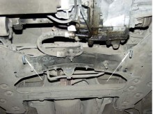 Acier plaque couvercle cache protection moteur Peugeot Bipper (2001-2010)