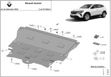 Aluminium plaque couvercle cache protection moteur Renault Austral (2022-2026)