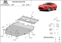 Acier plaque couvercle cache protection moteur Hyundai Coupé Gk (2001-2010)