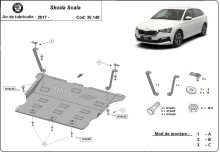 Acier plaque couvercle cache protection moteur Skoda Fabia 3 Diesel (2019-2026)