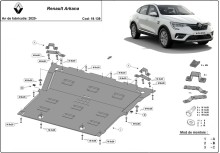 Acier plaque couvercle cache protection moteur Renault Zoe (2020-2026)