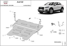 Aluminium Osłona pod silnik Audi Q2 (2016-2020)