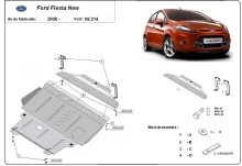 Acier plaque couvercle cache protection moteur Ford Fiesta (2008-2016)