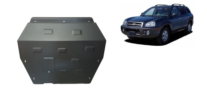 Acier plaque couvercle cache protection moteur Hyundai Santa Fe (2001-2006)