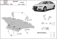 Stalowa Osłona pod silnik Audi A4 B8 All Road, benzyna (2008-2014)