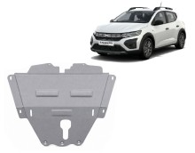 Aluminium plaque couvercle cache protection moteur Dacia Sandero III (2021-2026)