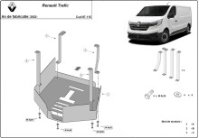 Acier plaque couvercle cache protection catalyseur Renault Trafic (2022-2026)