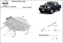 Aluminium plaque couvercle cache protection moteur Nissan Navara (2005-2015)
