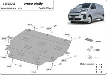 Aluminium plaque couvercle cache protection moteur Iveco eJolly (2025-2026)