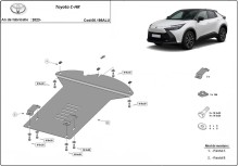 Aluminiowa osłona / blokada katalizatora do Toyota C-HR (2023-2026)