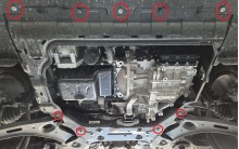 Acier plaque couvercle cache protection moteur Galvanisé Volkswagen Transporter T5 Caravelle (2025-2026)