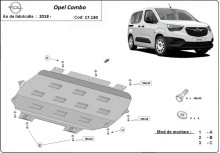 Acier plaque couvercle cache protection moteur Opel Corsa F (2018-2026)