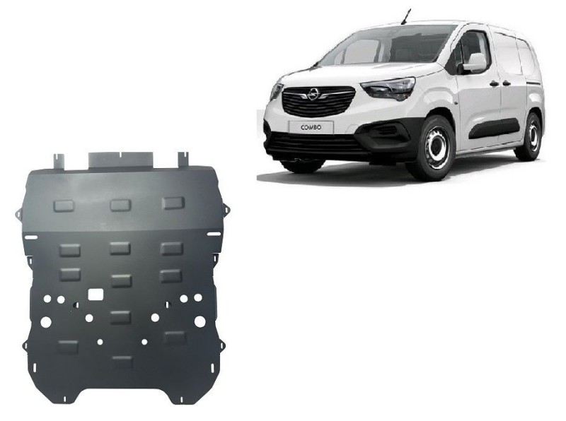Acier plaque couvercle cache protection moteur Opel Vauxhall Combo (2018-2026)