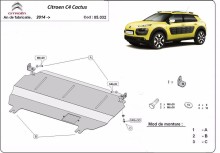 Stalowa Osłona pod silnik Citroen C4 Cactus (2014-2020)