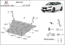 Acier plaque couvercle cache protection moteur Seat Leon 2 (2020-2026)