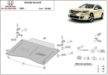 Acier plaque couvercle cache protection moteur Honda Accord (2008-2012)
