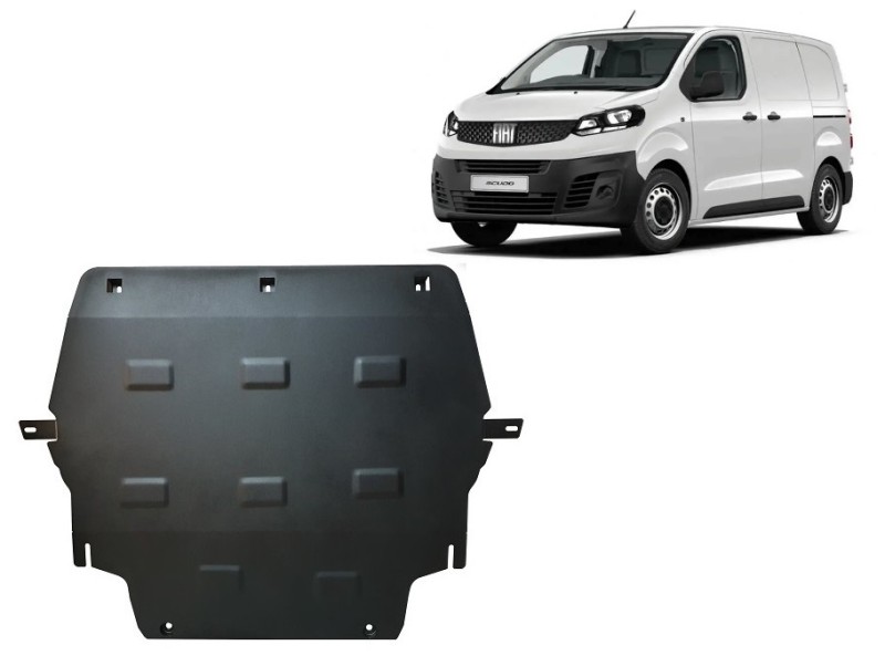 Acier plaque couvercle cache protection moteur Fiat Scudo (2022-2026)
