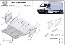 Acier plaque couvercle cache protection moteur Nissan Almera Tino (1998-2010)