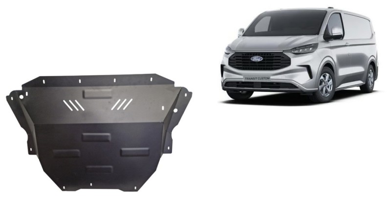 Acier plaque couvercle cache protection moteur Ford Transit Custom (2023-2026)