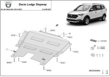 Acier plaque couvercle cache protection moteur Dacia Lodgy (2014-2022)