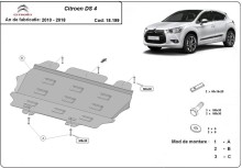 Acier plaque couvercle cache protection moteur Citroen DS4 (2010-2018)