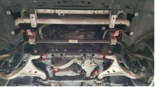 Acier plaque couvercle cache protection moteur Mercedes GLE (2015-2019)