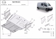 Stalowa Osłona pod silnik Opel Movano A (1998-2010)