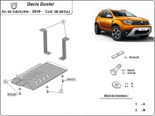 Acier plaque couvercle cache protection de différentiel Dacia Duster 4x4 (2018-2024)