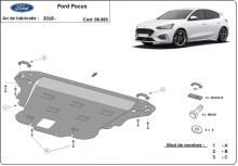 Acier plaque couvercle cache protection moteur Ford Focus 4 (2018-2026)