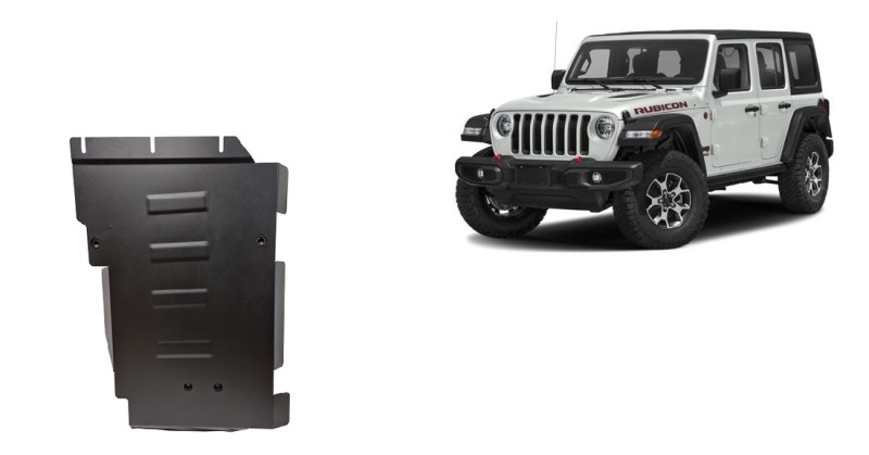 Acier plaque couvercle cache protection boîte de vitesses Jeep Wrangler (2017-2026)