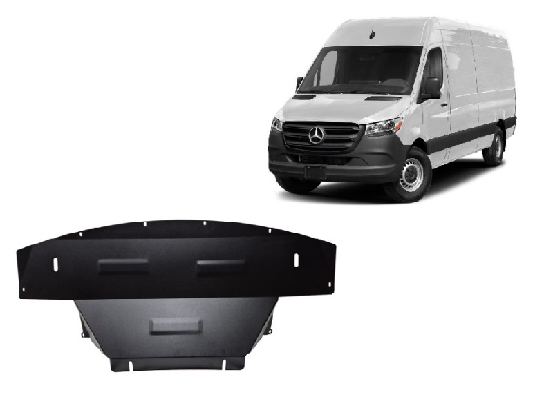 Acier plaque couvercle cache protection moteur Mercedes Sprinter (2024-2026)