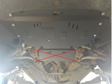 Acier plaque couvercle cache protection moteur Audi A4 B6 (2000-2005)