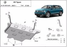 Acier plaque couvercle cache protection moteur Volkswagen Touareg (2016-2024)