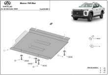 Acier plaque couvercle cache protection boîte de vitesses Maxus T60 Max (2025-2026)