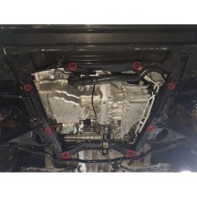 Aluminium plaque couvercle cache protection moteur Renault Express (2021-2026)