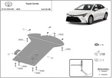 Acier plaque couvercle cache protection catalyseur Toyota Corolla (2019-2026)