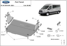 Acier plaque couvercle cache protection moteur Ford Transit - FWD (2020-2026)